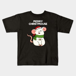 Christmouse Cute Christmas Mouse Pun Kids T-Shirt